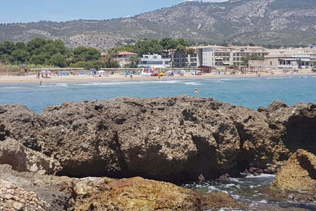 Neu renoviertes Strandappartment mit Meerblick Alcossebre Exterior foto